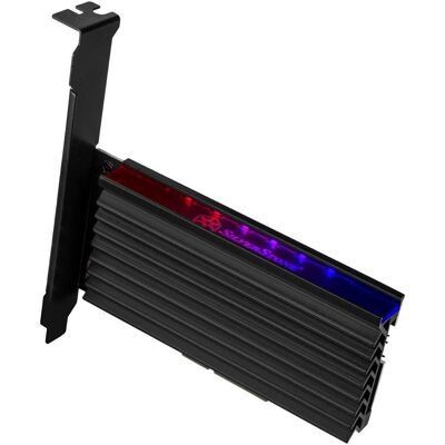 Silverstone SST-ECM24-ARGB - SuperSpeed PCI-E Express Card X4 to M.2 (NVMe SSD NGFF), alu. heatsink, Storage Controller Silverstone SST-ECM24-ARGB - SuperSpeed PCI-E Express Card X4 to M.2 (NVMe SSD NGFF), alu. heatsink, Storage Controller