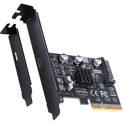 Graugear Erweiterungskarte USB-C 3.2 Gen2x2 PCIe-x4-Karte, Kontrollerkarte Graugear Erweiterungskarte USB-C 3.2 Gen2x2 PCIe-x4-Karte, Kontrollerkarte