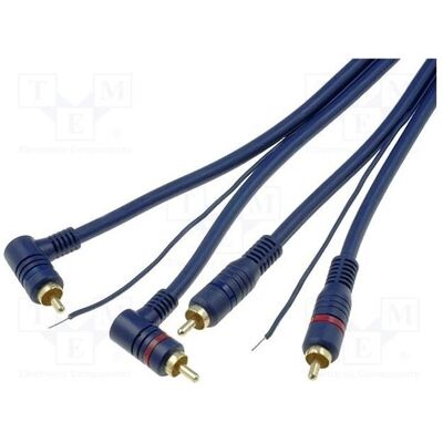 4CarMedia, Car HiFi Kabel, Kabel RCA-Stecker x2,RCA-Stecker x2 gewinkelt,Steuerung 5m 4CarMedia, Car HiFi Kabel, Kabel RCA-Stecker x2,RCA-Stecker x2 gewinkelt,Steuerung 5m