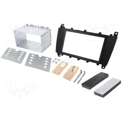 Per.Pic., Autoradio Installation, Radio-Einbaurahmen Mercedes 2 ISO schwarz Per.Pic., Autoradio Installation, Radio-Einbaurahmen Mercedes 2 ISO schwarz