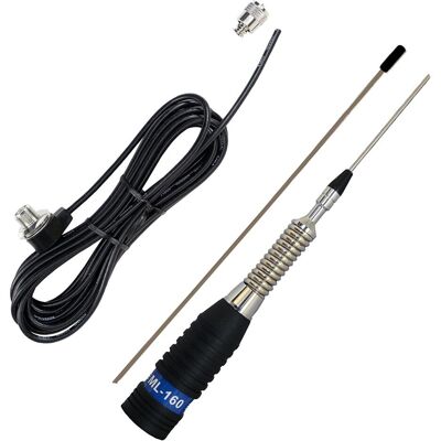 PNI, Auto Antenne, ML160 CB-Antennenpaket, 145 cm und T601-Verbindungskabel mit einer Länge von 4 Metern zur Mo PNI, Auto Antenne, ML160 CB-Antennenpaket, 145 cm und T601-Verbindungskabel mit einer Länge von 4 Metern zur Mo