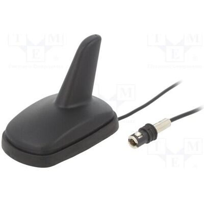 4CarMedia, Auto Antenne, Antenne KFZ,SHARK AM,FM SNAP männlich schwarz 12VDC RG174 4CarMedia, Auto Antenne, Antenne KFZ,SHARK AM,FM SNAP männlich schwarz 12VDC RG174