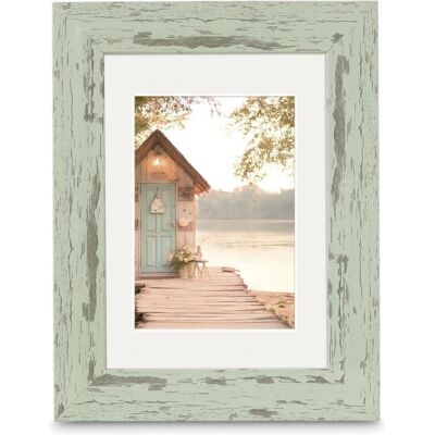 Hama Bilderrahmen, Cottage Pastell-Mint 15x20 Kunstst.inkl.Passepartout 193335 (10 x 15 cm, 15 x 20 cm) Hama Bilderrahmen, Cottage Pastell-Mint 15x20 Kunstst.inkl.Passepartout 193335 (10 x 15 cm, 15 x 20 cm)