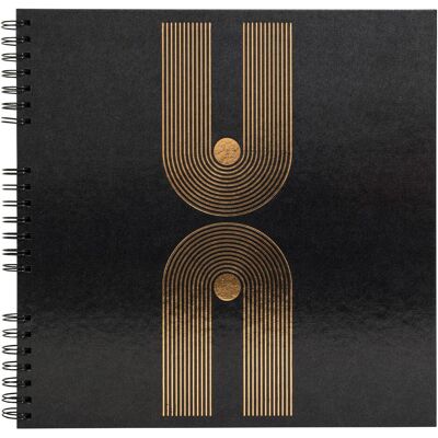 Exacompta, Fotoalbum, Fotoalbum mit Spiralbindung, 60 Seiten schwarz, 32x32 cm, Graphik (32 x 32 cm) Exacompta, Fotoalbum, Fotoalbum mit Spiralbindung, 60 Seiten schwarz, 32x32 cm, Graphik (32 x 32 cm)