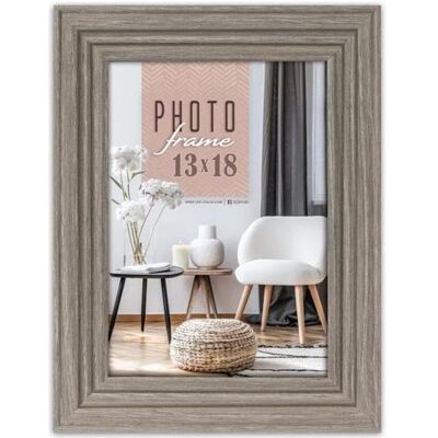 ZEP, Bilderrahmen, Munich Grey 13x18 Holz Rahmen AA657G (13 x 18 cm) ZEP, Bilderrahmen, Munich Grey 13x18 Holz Rahmen AA657G (13 x 18 cm)