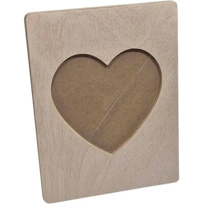 Playwood, Bilderrahmen, Holz-Fotorahmen Herz Playwood, Bilderrahmen, Holz-Fotorahmen Herz