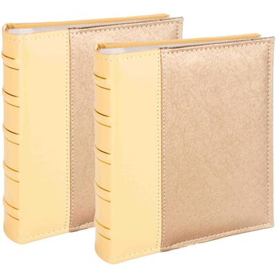 Victoria, Fotoalbum, Album B 10x15 / 200M Abstract, gold 2pcs Victoria, Fotoalbum, Album B 10x15 / 200M Abstract, gold 2pcs