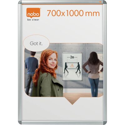 Kensington Bilderrahmen, NOBO Plakatrahmen 700 x 1.000 mm, inklusive Befestigungsset 32 mm silber eloxierter Aluminium-Rahmen (70 x 100 cm) Kensington Bilderrahmen, NOBO Plakatrahmen 700 x 1.000 mm, inklusive Befestigungsset 32 mm silber eloxierter Aluminium-Rahmen (70 x 100 cm)