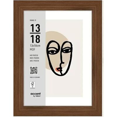 Nielsen, Bilderrahmen, Bilderrahmen 3232205 Wood 19 Walnuss 13x18 cm Nielsen, Bilderrahmen, Bilderrahmen 3232205 Wood 19 Walnuss 13x18 cm