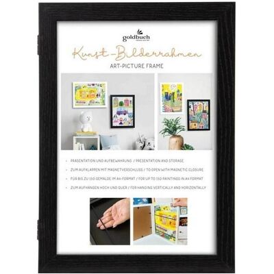 Goldbuch, Bilderrahmen, Kunst-Bilderrahmen Holz DIN A4 sw. Magnetverschl. 920165 Goldbuch, Bilderrahmen, Kunst-Bilderrahmen Holz DIN A4 sw. Magnetverschl. 920165
