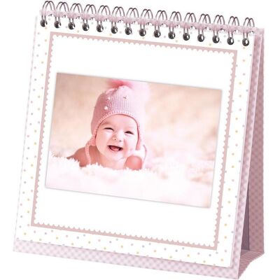 Rössler, Fotoalbum, Fototischaufsteller Baby Girl rosa (19 x 19 cm) Rössler, Fotoalbum, Fototischaufsteller Baby Girl rosa (19 x 19 cm)