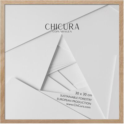 ChiCura, Bilderrahmen, Wooden Frame - 30x30cm - Oak - Glass (30 x 30 cm) ChiCura, Bilderrahmen, Wooden Frame - 30x30cm - Oak - Glass (30 x 30 cm)