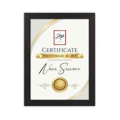 ZEP, Bilderrahmen, V4721B Certificate Black 21x29,7 cm ZEP, Bilderrahmen, V4721B Certificate Black 21x29,7 cm