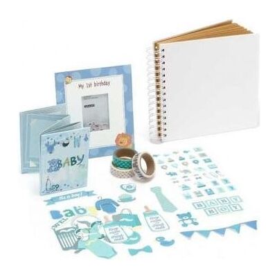 Fujifilm Bilderrahmen, instax kit for child's 1st birthday, blue (frame, album, stickers and decorated adhesiv Fujifilm Bilderrahmen, instax kit for child's 1st birthday, blue (frame, album, stickers and decorated adhesiv