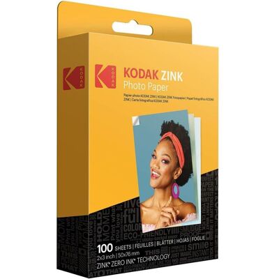 Kodak FOTOPAPIER ZINK 50X76MM 100 STÜCK (100 Stk.), Fotopapier, Transparent Kodak FOTOPAPIER ZINK 50X76MM 100 STÜCK (100 Stk.), Fotopapier, Transparent