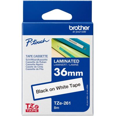 Brother Beschriftungsband, Tze-261 (3.60 cm, Schwarz, Weiss) Brother Beschriftungsband, Tze-261 (3.60 cm, Schwarz, Weiss)