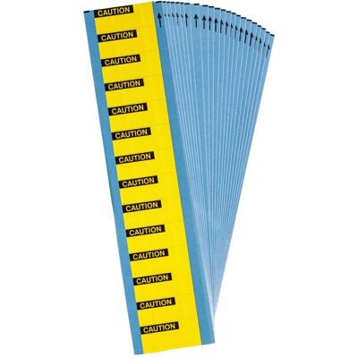 Brady, Etikettenrolle, WO-11-PK, B-500, BESCHRIFTBARE Etiketten, Vinylgewebe, Schwarz auf Gelb, 38.10 x 15.90 mm, B Brady, Etikettenrolle, WO-11-PK, B-500, BESCHRIFTBARE Etiketten, Vinylgewebe, Schwarz auf Gelb, 38.10 x 15.90 mm, B