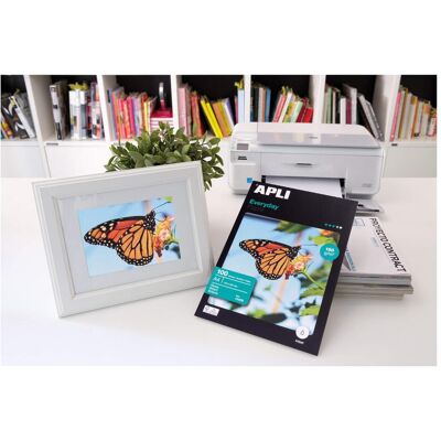 Agipa Foto-Papier everyday, DIN A4, 180 g/qm, hochgl„nzend (180 g/m², A4, 100 Stk.), Fotopapier, Weiss Agipa Foto-Papier everyday, DIN A4, 180 g/qm, hochgl„nzend (180 g/m², A4, 100 Stk.), Fotopapier, Weiss