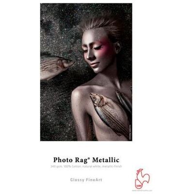 Hahnemühle Photo Rag Metallic 340g A3+ 25 Blatt (340 g/m², A3+, 25 Stk.), Fotopapier, Weiss Hahnemühle Photo Rag Metallic 340g A3+ 25 Blatt (340 g/m², A3+, 25 Stk.), Fotopapier, Weiss