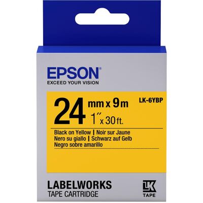 Epson Beschriftungsband, Klebeband, 24 mm (C53S656005) (2.40 cm, Schwarz, Gelb) Epson Beschriftungsband, Klebeband, 24 mm (C53S656005) (2.40 cm, Schwarz, Gelb)