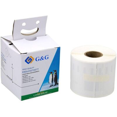 G&G, Etikettenrolle, Etiketten 54mm x 101mm sw-ws Komp. m. Dymo S0722430/ 99014 (54 mm) G&G, Etikettenrolle, Etiketten 54mm x 101mm sw-ws Komp. m. Dymo S0722430/ 99014 (54 mm)