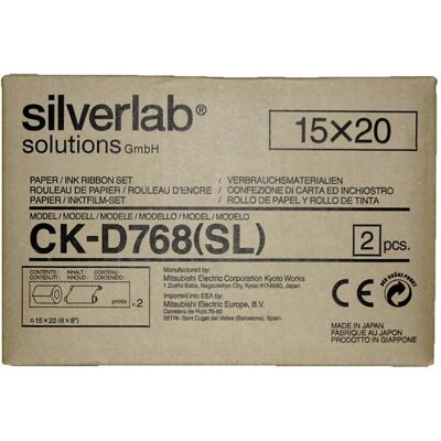 Mitsubishi Electric, Kopierpapier, CK-D 768 SL 15x20 cm 2x 200 Prints Mitsubishi Electric, Kopierpapier, CK-D 768 SL 15x20 cm 2x 200 Prints