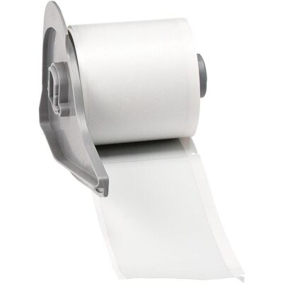 Brady, Etikettenrolle, M7-38-428, metallisierter Polyester, Silber, matt, 48.26 x 101.60 mm, permanent (100 E.) (57.15 mm) Brady, Etikettenrolle, M7-38-428, metallisierter Polyester, Silber, matt, 48.26 x 101.60 mm, permanent (100 E.) (57.15 mm)