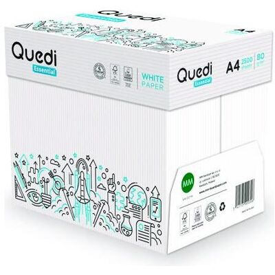 Connect, Kopierpapier, Xero-Papier QUEDI ESSENTIAL, A4, Klasse C, 80 g/m², 500 Blatt (A4, 500 Blätter, 80 g/m²) Connect, Kopierpapier, Xero-Papier QUEDI ESSENTIAL, A4, Klasse C, 80 g/m², 500 Blatt (A4, 500 Blätter, 80 g/m²)