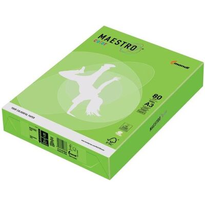 Maestro Color, Kopierpapier, Kopierpapier A3 80g 500Bl mittelgrün (A3, 80 g/m²) Maestro Color, Kopierpapier, Kopierpapier A3 80g 500Bl mittelgrün (A3, 80 g/m²)