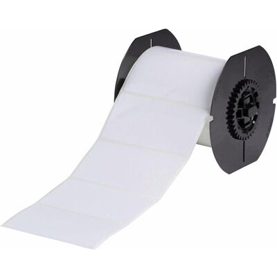 Brady, Etikettenrolle, B33-55-484, 25µ Polyester, Weiss, glänzend, 101.60 x 50.80 mm, extrem stark haftend (750 E.) (106.68 mm) Brady, Etikettenrolle, B33-55-484, 25µ Polyester, Weiss, glänzend, 101.60 x 50.80 mm, extrem stark haftend (750 E.) (106.68 mm)