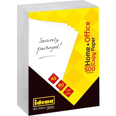 Idena, Kopierpapier, Kopierpapier A5 80g weiss 500 Blatt Home (A5, 80 g/m²) Idena, Kopierpapier, Kopierpapier A5 80g weiss 500 Blatt Home (A5, 80 g/m²)