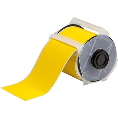 Brady, Etikettenrolle, GMK-4000-854-YL, Toughwash-Etiketten, Polyester, Gelb, 101,6mm x 15,24m, stark klebend, mit (101.60 mm) Brady, Etikettenrolle, GMK-4000-854-YL, Toughwash-Etiketten, Polyester, Gelb, 101,6mm x 15,24m, stark klebend, mit (101.60 mm)