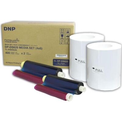 DNP Media Kit (10x15 cm, 400 Stk.), Fotopapier, Weiss DNP Media Kit (10x15 cm, 400 Stk.), Fotopapier, Weiss