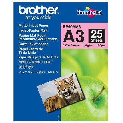 Brother Kopierpapier, 25 sheets matt A3 (A3) Brother Kopierpapier, 25 sheets matt A3 (A3)