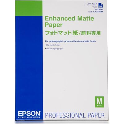 Epson Enhanced Matte Papier - 192 g/m², A2, Weiss - Fotopapier Epson Enhanced Matte Papier - 192 g/m², A2, Weiss - Fotopapier