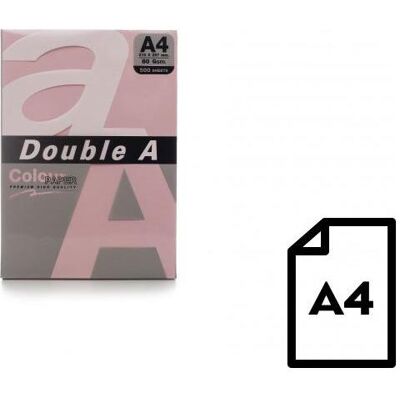 Double A, Kopierpapier, Farbiges Papier, 80 g, A4, 500 Blatt, Rosa (A4, 80 g/m²) Double A, Kopierpapier, Farbiges Papier, 80 g, A4, 500 Blatt, Rosa (A4, 80 g/m²)