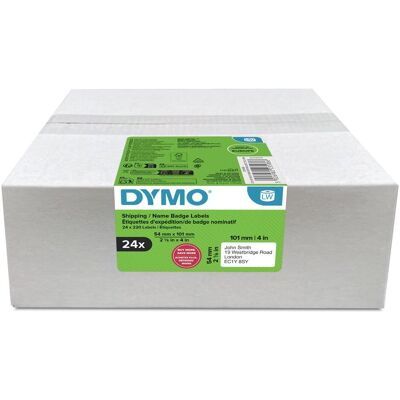 Dymo Etikettenrolle, Versand-/Namensschild-Etiketten Vorteilspack 54x101mm (54 mm) Dymo Etikettenrolle, Versand-/Namensschild-Etiketten Vorteilspack 54x101mm (54 mm)