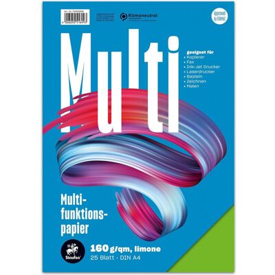 Staufen, Kopierpapier, Multifunktionspapier 7X 734051699 A4 160g limone 25Bl. (A4, 25 Blätter, 160 g/m²) Staufen, Kopierpapier, Multifunktionspapier 7X 734051699 A4 160g limone 25Bl. (A4, 25 Blätter, 160 g/m²)