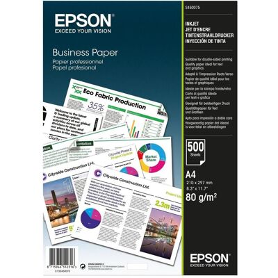 Epson Kopierpapier, Business Paper (A4, 500 Blätter, 80 g/m²) Epson Kopierpapier, Business Paper (A4, 500 Blätter, 80 g/m²)