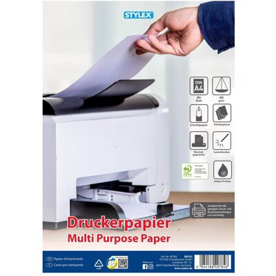 Stylex, Kopierpapier, Druckerpapier (A4, 80 g/m²) Stylex, Kopierpapier, Druckerpapier (A4, 80 g/m²)
