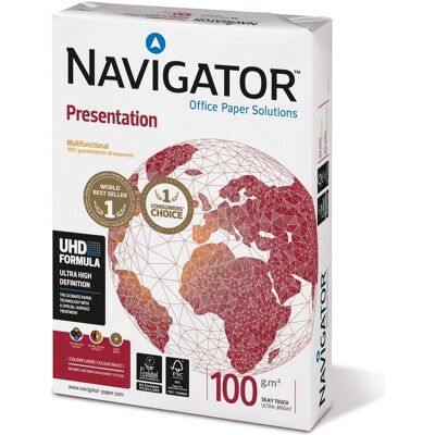 Navigator, Kopierpapier, Kopierpapier A5 100g 500BL weiss (A5, 500 Blätter, 100 g/m²) Navigator, Kopierpapier, Kopierpapier A5 100g 500BL weiss (A5, 500 Blätter, 100 g/m²)