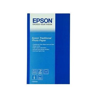Epson Traditional Foto Papier, A2, 330g/m², 25 Blatt (330 g/m², A2, 25 Stk.), Fotopapier, Weiss Epson Traditional Foto Papier, A2, 330g/m², 25 Blatt (330 g/m², A2, 25 Stk.), Fotopapier, Weiss