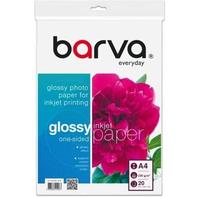 Barva Photo Paper Everyday Glossy 230 g/m², A4, 20 sheets (230 g/m², A4), Fotopapier Barva Photo Paper Everyday Glossy 230 g/m², A4, 20 sheets (230 g/m², A4), Fotopapier