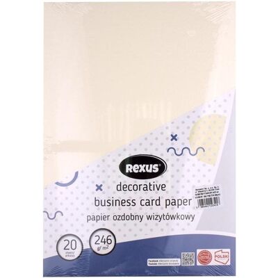 Beniamin, Kopierpapier, Cremefarbenes A4/20K-Visitenkartenpapier, grosser Hammer (A4) Beniamin, Kopierpapier, Cremefarbenes A4/20K-Visitenkartenpapier, grosser Hammer (A4)