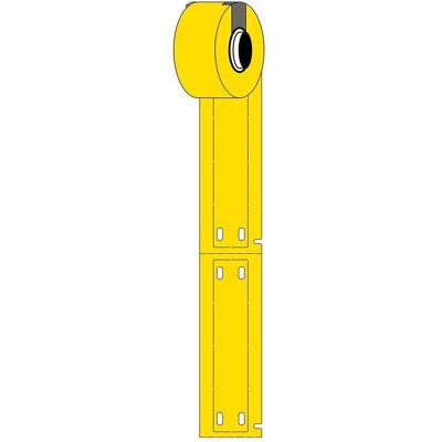 Brady, Etikettenrolle, M6-15x75-7598-YL, Kabelanhänger, Polyester, Gelb, glänzend, 15.00 x 75.00 mm, nicht klebend (26.97 mm) Brady, Etikettenrolle, M6-15x75-7598-YL, Kabelanhänger, Polyester, Gelb, glänzend, 15.00 x 75.00 mm, nicht klebend (26.97 mm)