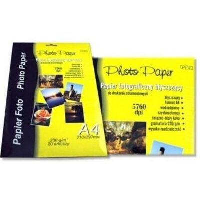 Penword A4 Fotopapier 20 Blatt (230 g/m², A4, 20 Stk.), Fotopapier, Weiss Penword A4 Fotopapier 20 Blatt (230 g/m², A4, 20 Stk.), Fotopapier, Weiss