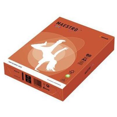 Maestro Color, Kopierpapier, Kopierpapier A4 80g 500Bl ziegelrot (A4, 80 g/m²) Maestro Color, Kopierpapier, Kopierpapier A4 80g 500Bl ziegelrot (A4, 80 g/m²)