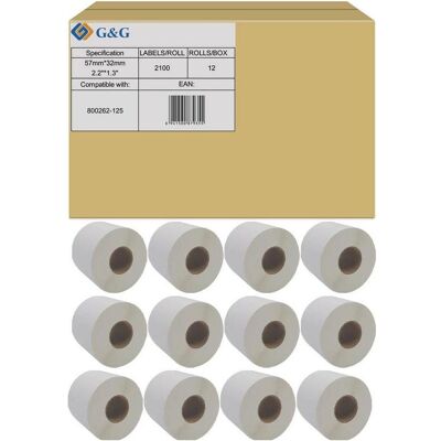 G&G ET-Z-G-800262-125 - Adresseetiketten G&G ET-Z-G-800262-125 - Adresseetiketten