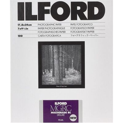 Ilford IL MGRCDL 44M 2130 100 Bl pearl (190 g/m², 21 x 30 cm, 100 Stk.), Fotopapier, Schwarz Ilford IL MGRCDL 44M 2130 100 Bl pearl (190 g/m², 21 x 30 cm, 100 Stk.), Fotopapier, Schwarz