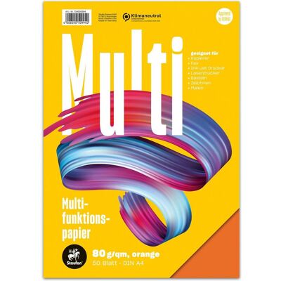 Magni, Kopierpapier, Multifunktionspapier A4 80g 50 Blatt orange (A4, 80 g/m²) Magni, Kopierpapier, Multifunktionspapier A4 80g 50 Blatt orange (A4, 80 g/m²)